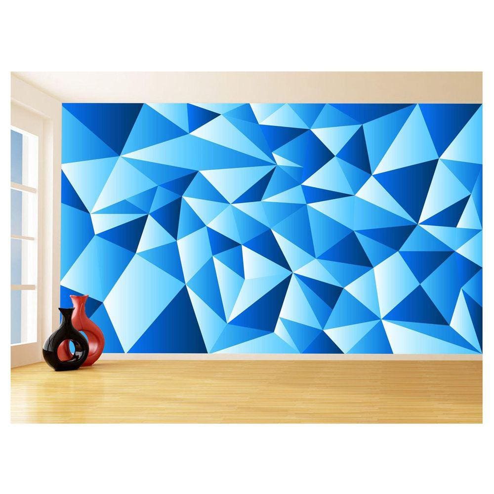 Papel De Parede 3D Geométrico Formas Linhas Cor 3,5M Gmt138