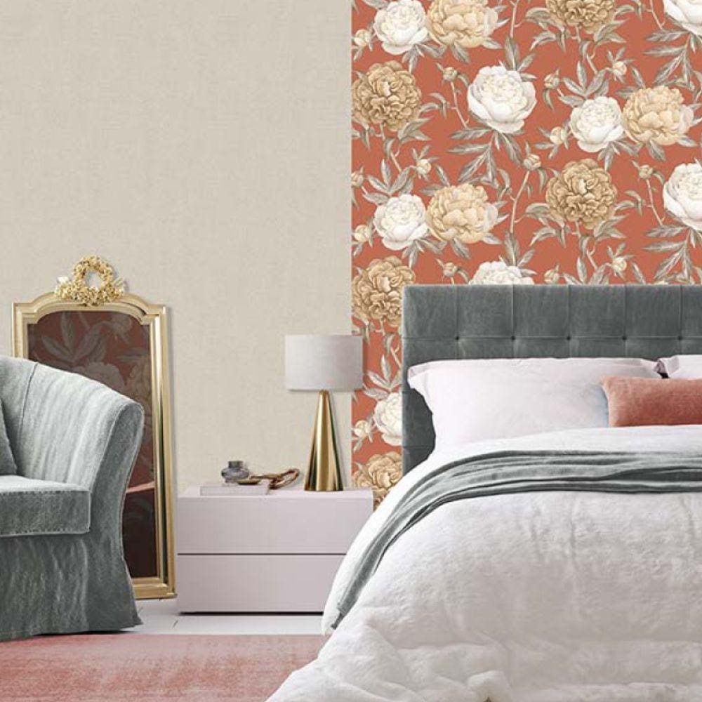 Papel de Parede Lille Floral Rosa 52403