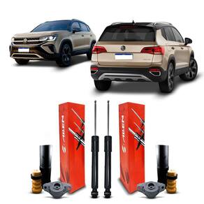 Par Amortecedor + Kit Reparo Traseiro Volks Taos 2022 A 2024