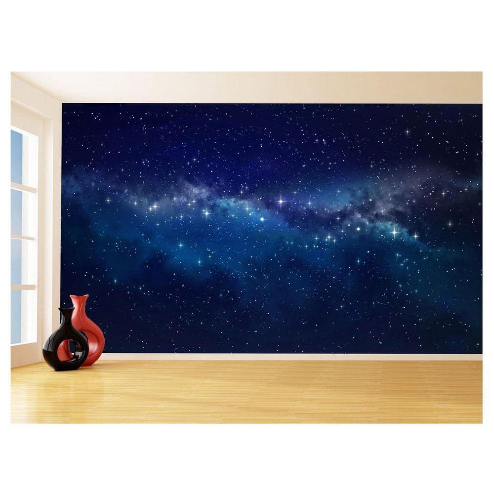 Papel De Parede 3D Espaço Estrelas Galáxia 3,5M Nsp105