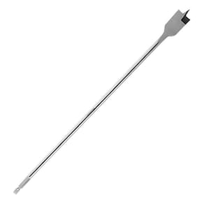 Broca Chata Extra Longa Para Madeira 1/4 Pol. 6,35Mm X 400Mm