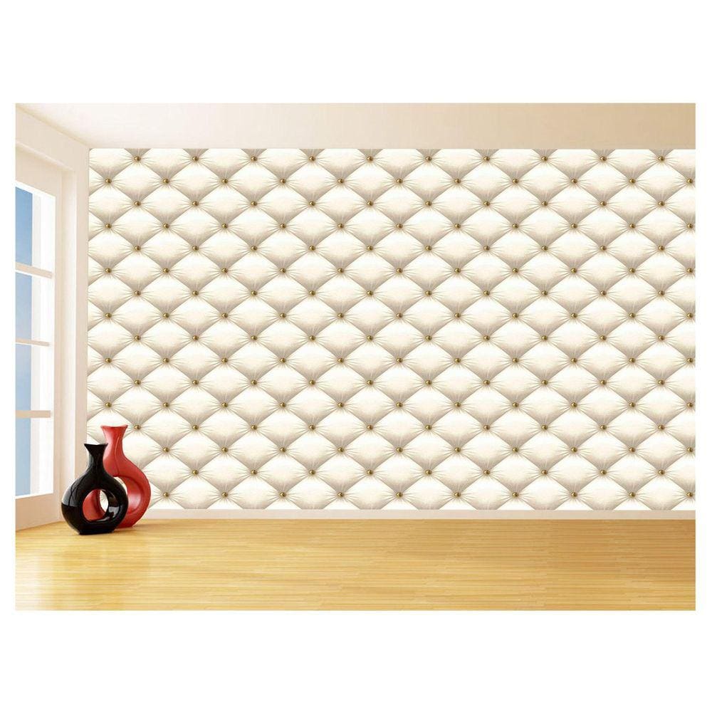 Papel De Parede 3D Estilo Tecido Capitonê Cores 3,5M Tcp90