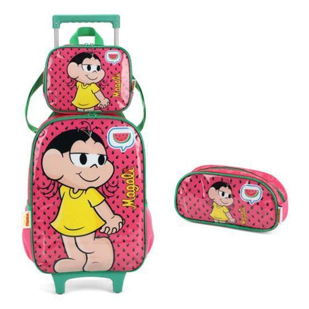 Mochila Escolar Turma da Mônica Magali 41cm - 2024