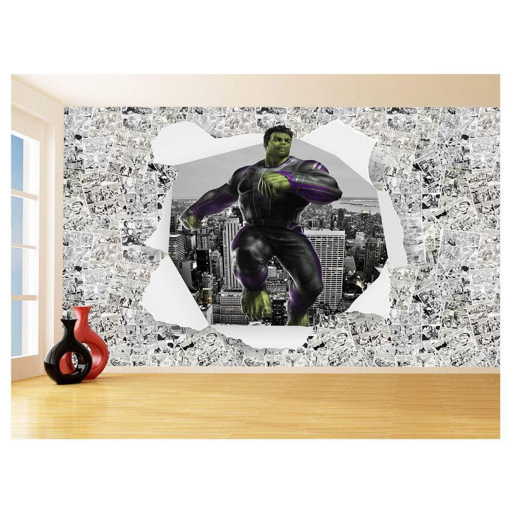 Papel De Parede 3D Heróis Página Quadrinhos Hq 3,5M Nhma271