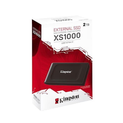 Imagem do produto SSD Externo Kingston XS1000 2TB - Preto em Casas Bahia