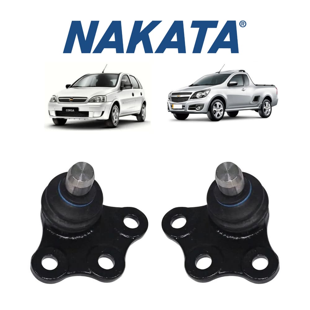 Par Pivô Dianteiro Da Suspensão Nakata Chevrolet Montana 2004 A 2010