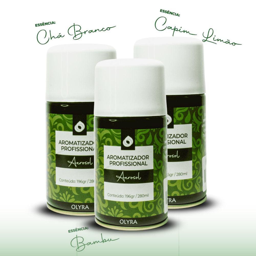 Kit 3 Aromas Mais Vendidos Recarga Profissional Aero