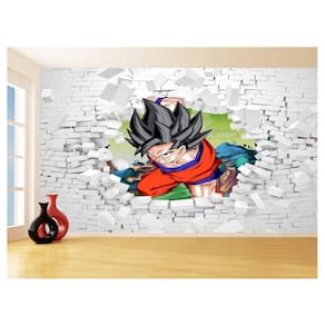 Papel De Parede 3D Dragon Ball Goku Vegeta Anime 3,5M Dbz49