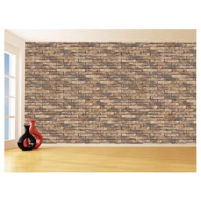 Papel De Parede 3D Tijolo Sala Tijolinho Vista 3,5M Xbr43