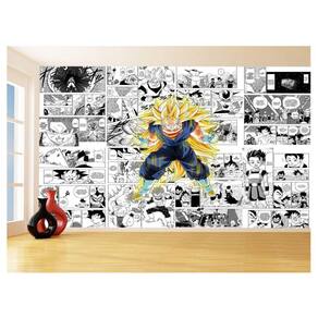 Papel De Parede Dragon Ball Goku Vegetto Anime 3,5M Dbz727