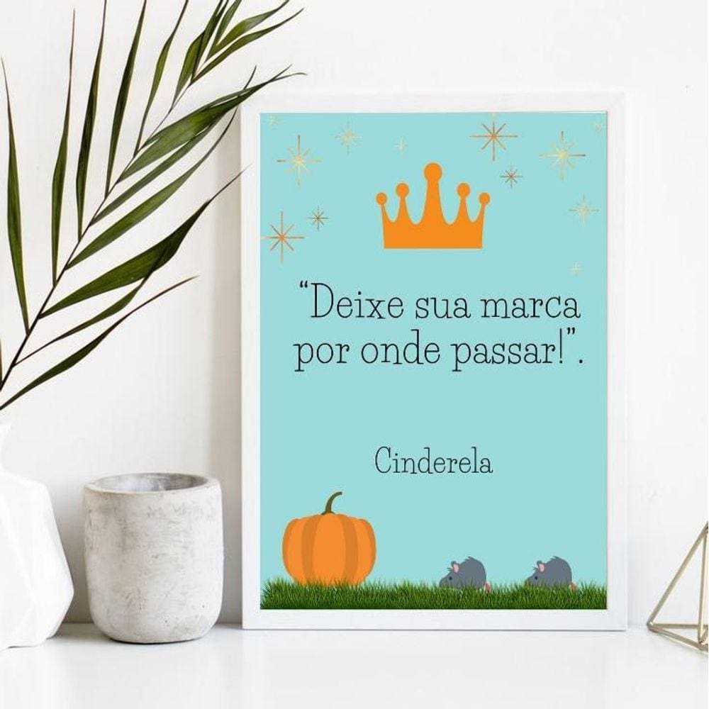 Quadro Decorativo Deixe Sua Marca 45x34cm - Moldura Preta