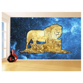 Papel De Parede Animais Pop Art Familia Leões 3,5M Pxa428