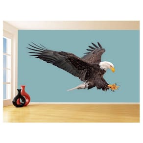 Papel De Parede 3D Animais Ave Aguia Voando Céu 3,5M Anm285