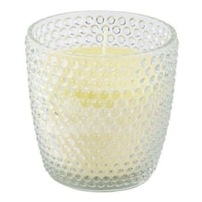 Vela Perfumada Aromatizada Decorativa Copo Vidro Poá Incolor