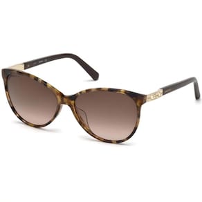 Óculos Swarovski Sk0123H 52F 58 Tartaruga/Marrom