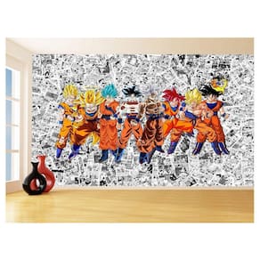 Papel De Parede Dragon Ball Goku Vegeta Anime 3,5M Dbz136