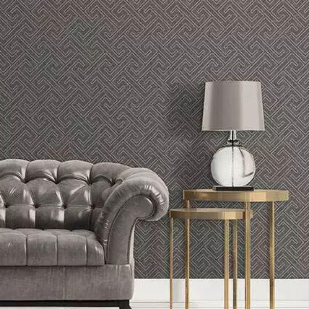 Papel de Parede Lille Folhagem Cinza 56719