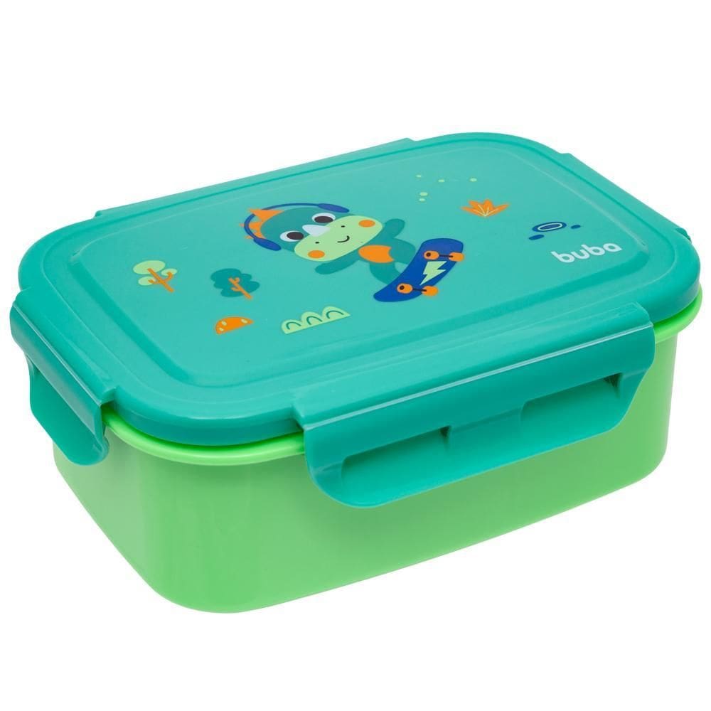 Bentô Box Buba Aço Inox 600Ml Marmita Lancheira Dinossauro