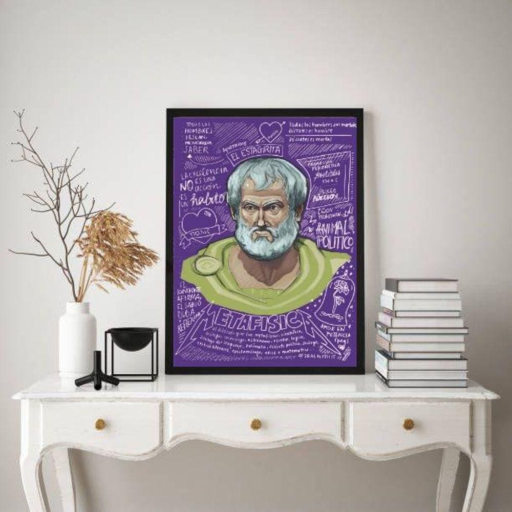 Quadro Decorativo Aristóteles 33X24Cm