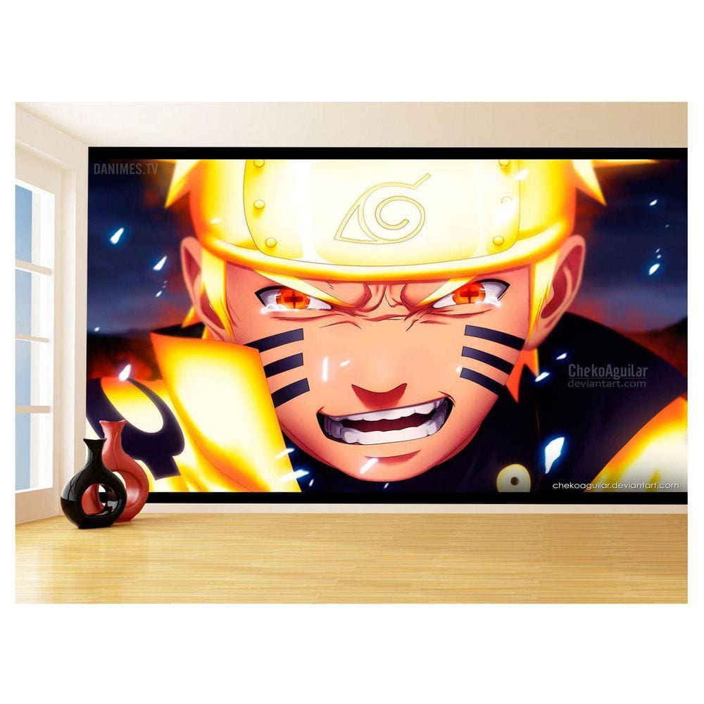 Papel De Parede Anime Naruto Mangá Desenho Art 3,5M Nrt16