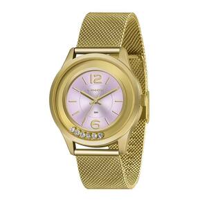 Relógio Lince LRG4711L R2KX Feminino Aço Dourado 41mm