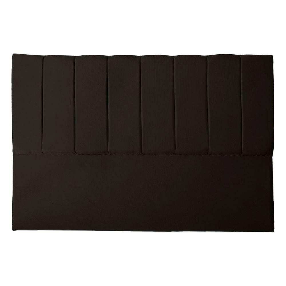 Cabeceira Casal King Estofada para Cama Box Dália Suede marrom