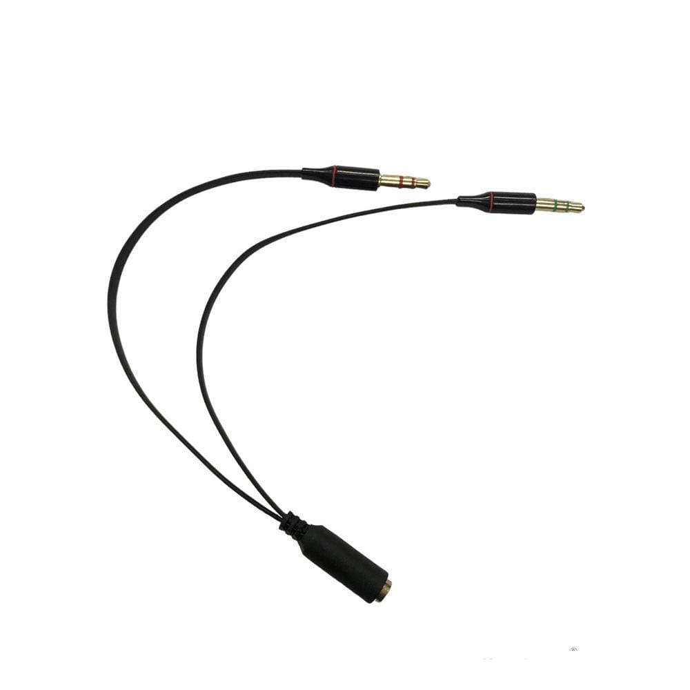 Cabo Adaptador Headset P3 Fêmea Para P2 Microfone E Áudio