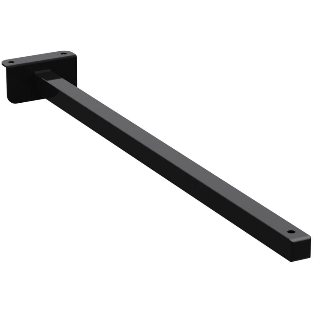 SUPORTE REFLETOR FACHADA BANNER BRAÇO 50 CM Preto