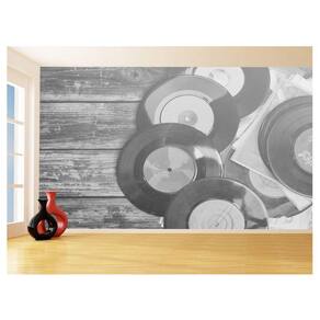 Papel De Parede 3D Música Vinil Antigos MUS61 1,75X2,0M