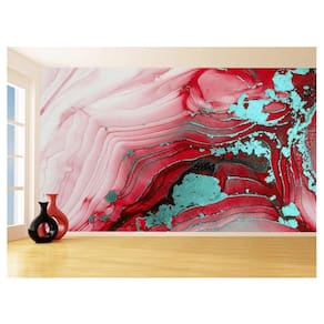 Papel De Parede 3D Estilo Marmore Tintas Cores 3,5M Mbr164