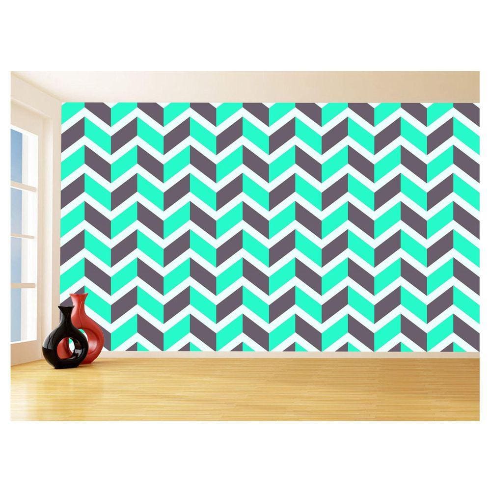 Papel De Parede 3D Sala Chevron Zig Zag Listras 3,5M Zig24