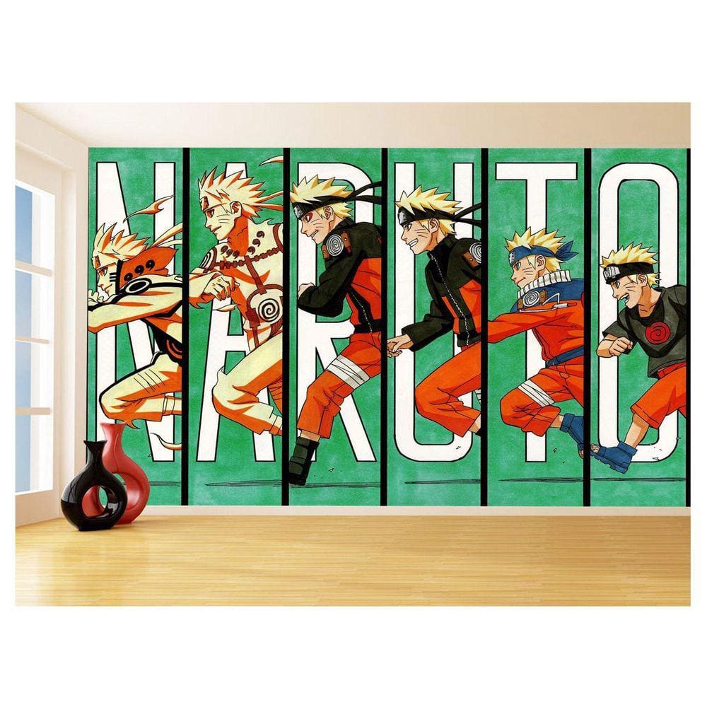 Papel De Parede Anime Naruto Mangá Desenho Art 3,5M Nrt08