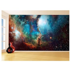 Papel De Parede 3D Espaço Estrelas Galáxia 3,5M Nsp142