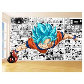 Papel De Parede Dragon Ball Goku Página Manga 3,5M Dbz650