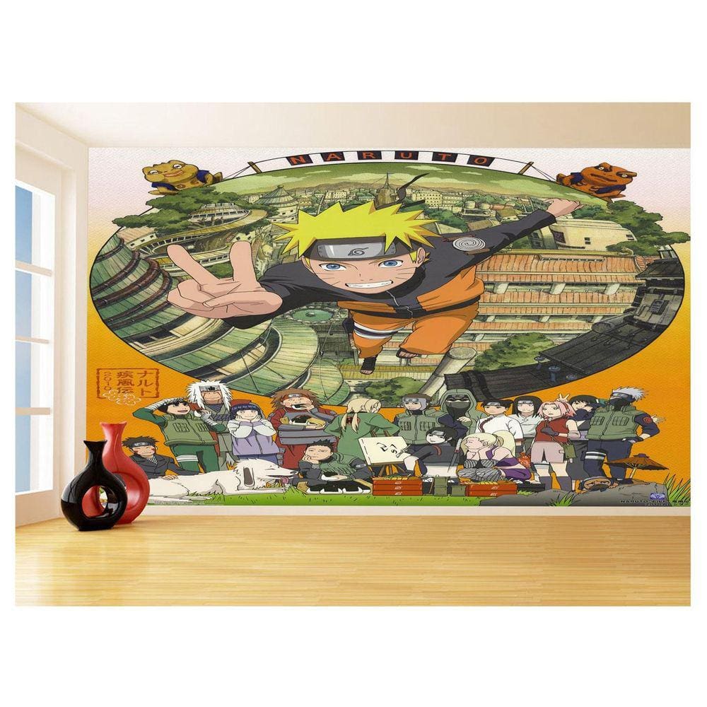 Papel De Parede Anime Naruto Mangá Desenho Art 3,5M Nrt26