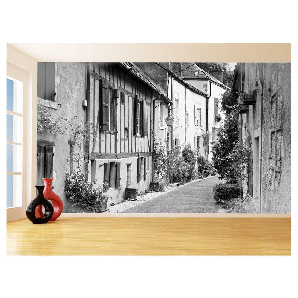 Papel De Parede 3D Cidade Antiga Europeia Vila 3,5M Cda61