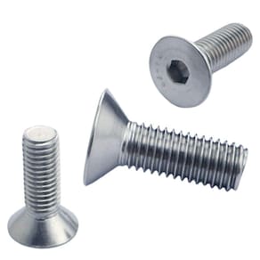 Parafuso Allen Cabeça Chata M6 X 16 Zinco Branco - 150Un
