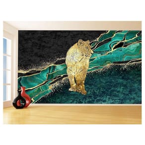 Papel De Parede Animais Pop Art Leoa Colorido 3,5M Pxa444