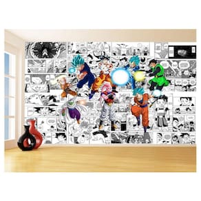 Papel De Parede Dragon Ball Goku Vegeta Anime 3,5M Dbz234
