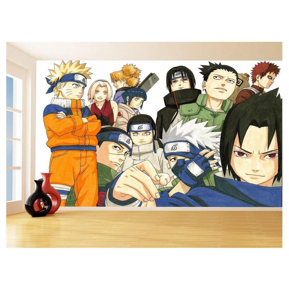 Papel De Parede Anime Naruto Mangá Desenho Art 3,5M Nrt29