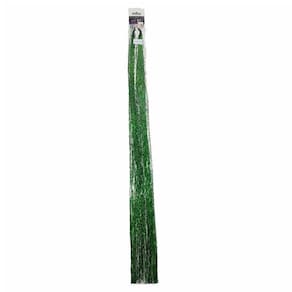 Aplique Para Cabelos Gliter 24 Colorido 1 Par Laser Verde