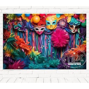 Fundo Fotográfico Em Tecido Cenario Carnaval - 150X100