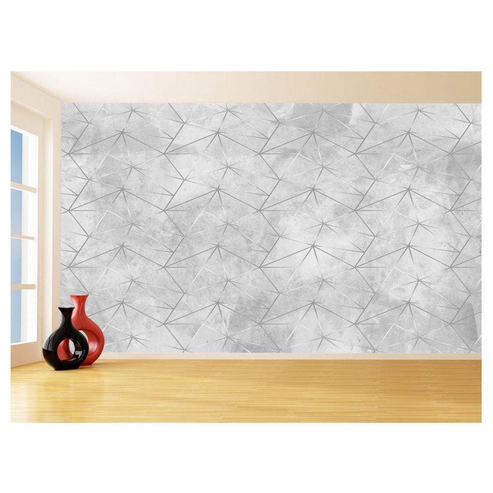 Papel De Parede Concreto Queimado Listra Risco 3,5M Kkt62