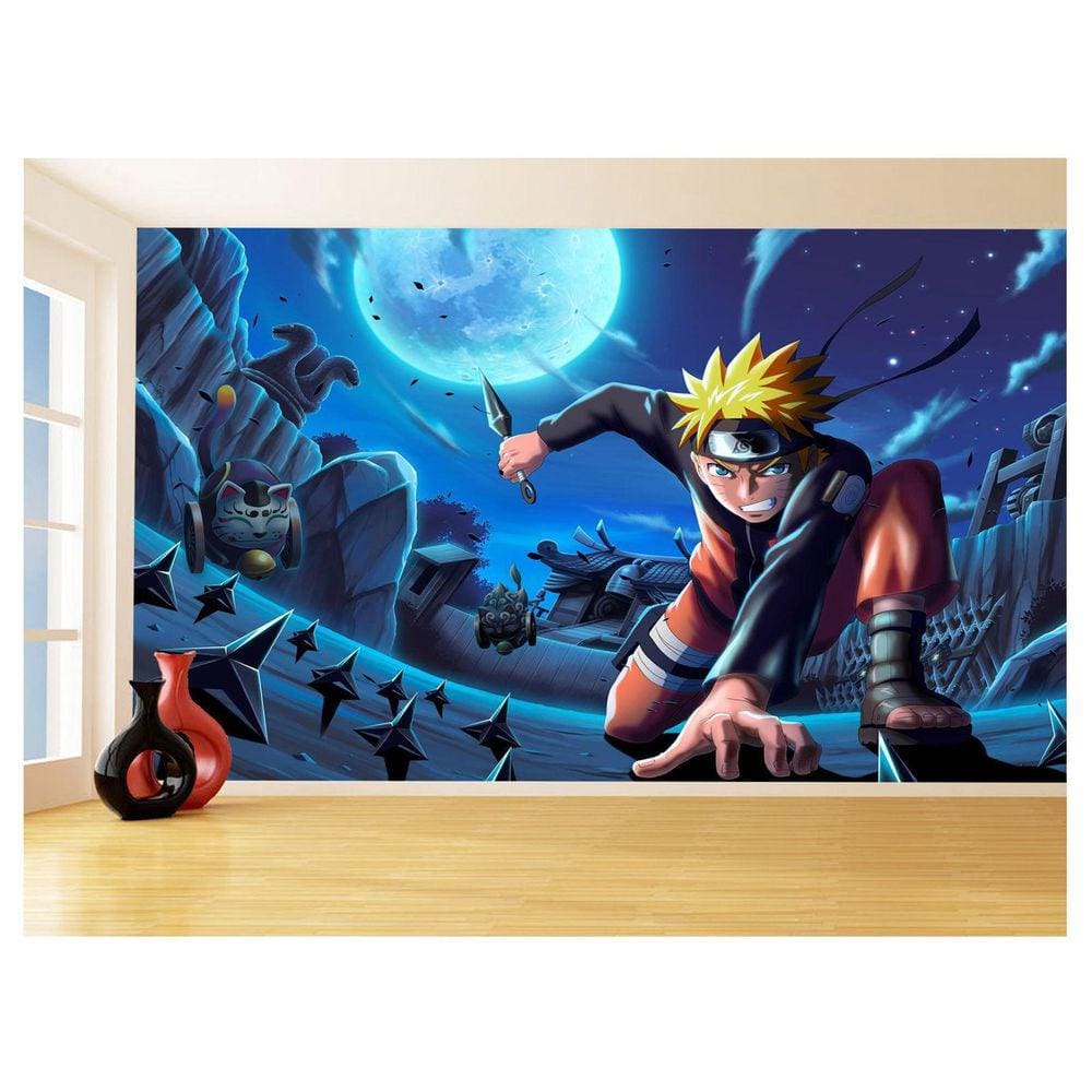 Papel De Parede Anime Naruto Mangá Desenho Art 3,5M Nrt18