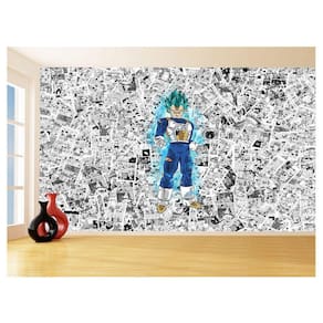 Papel De Parede Dragon Ball Vegeta Blue Anime 3,5M Dbz589