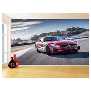 Papel De Parede 3D Carro Gt Coupe Amg Mercedes 3,5M Car238