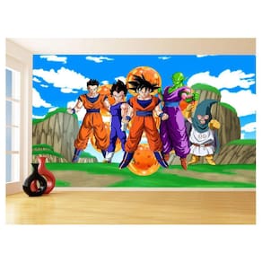 Papel De Parede Dragon Ball Goku Vegeta Anime 3,5M Dbz493