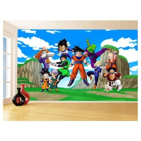 Papel De Parede Dragon Ball Goku Vegeta Anime 3,5M Dbz443