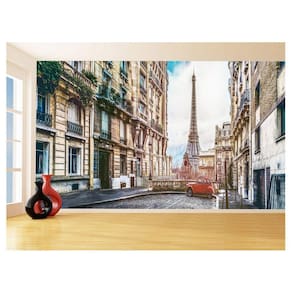 Papel De Parede 3D Cidade Antiga Paris Pintura 3,5M Cda72