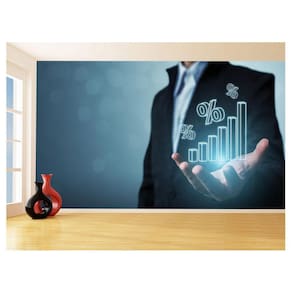 Papel De Parede 3D Tecnologia Economia Poupança 3,5M Tec27